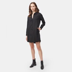 Ten Tree Oversized Shirt Dress-  Loose-Fit Mid-Length Shirt Dress size small